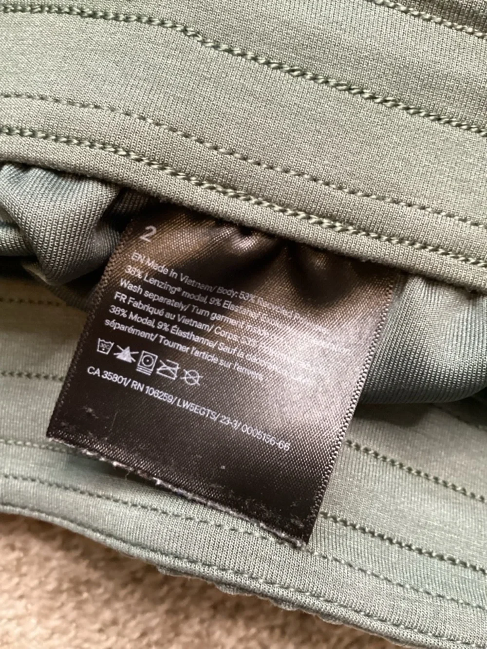 Lululemon Softstreme High-Rise Pant Smoked Spruce Green 2 XS - Picture 9 of 9